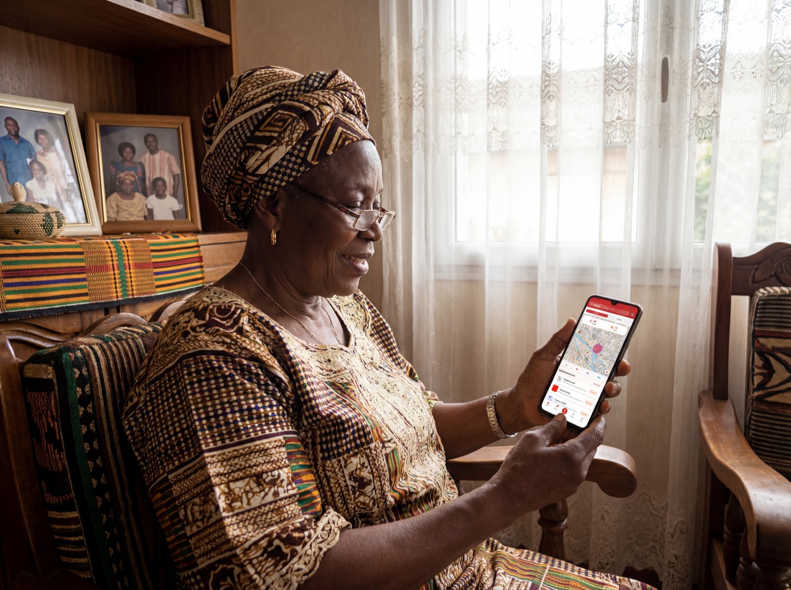 Grand-mère utilisant Signaloons